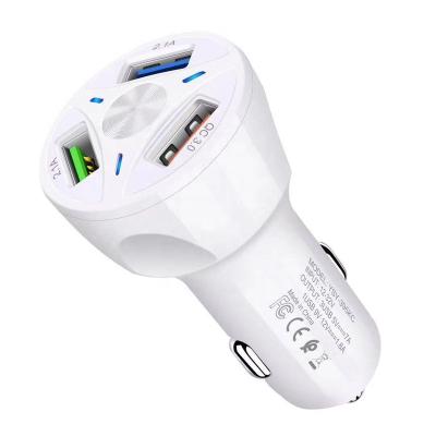 China QC3.0 USB Car Charger USB3 Mobile Phone Fast Charging Car Mobile Phone 3 One to Three Fast Charging Main Hub Car Charger Adapter for sale