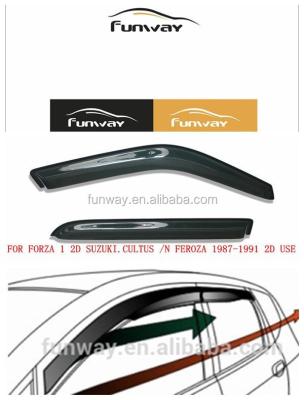 China Original/Mugen/Chrome Liner in channel CAR DOOR SUN VISOR HOOD DEFLECTOR FOR SUZUKI FORZA 1 2D USE SUZUKI.CULTUS /N FEROZA 1987-1991 2D for sale