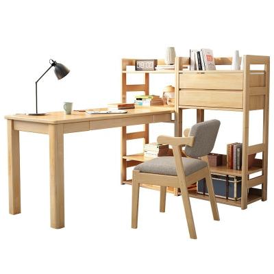 China Other Mini Nordic Solid Wood Desk With Bookcase Computing Office Home Student Corner Office Desks Table for sale