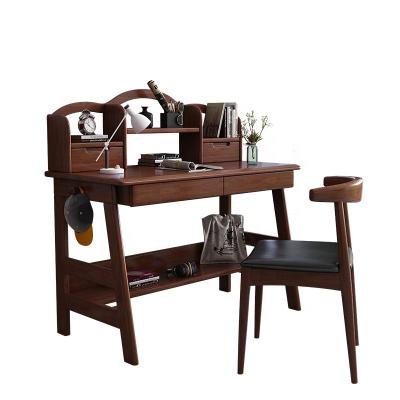 China Other simple modern bedroom learning office desks bookshelf office table solid wood comput desk for sale