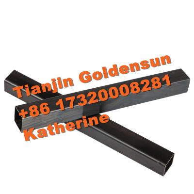 China Structure Rectangular Black Steel Pipe 10*20 Tube For Furniture Low Price Black Square And Rectangular Tube for sale