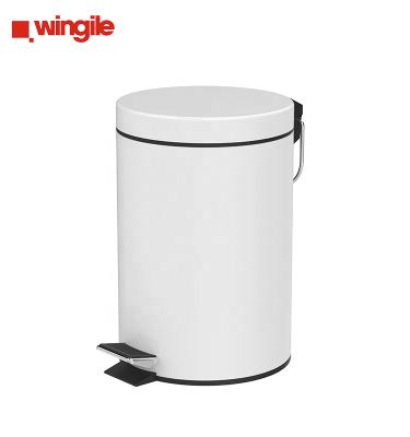 China Viable Recyclable Pedal Bin Factory Price BSCI Certification Round Powder Coating 3L/5L/12L/20L/30L Trash Can for sale