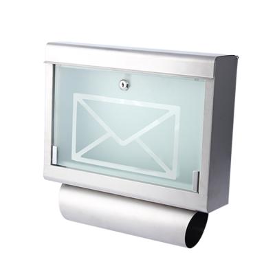 China Wholesale Brushed Outdoor Wall Hanging Stainless Steel Mailboxes for sale