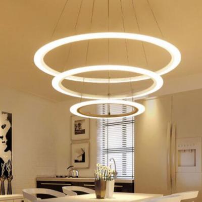 China Modern Simple Ceiling Modern Rings Surround Modern Led Pendant Light Chandelier Light For Home And Hotel for sale