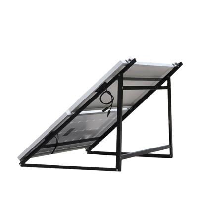 China 2-100W/150W/300W Simple Home Photovoltaic Angle Iron Bracket Two Piece Solar Panel Bracket Two Piece Solar Panel Bracket for sale