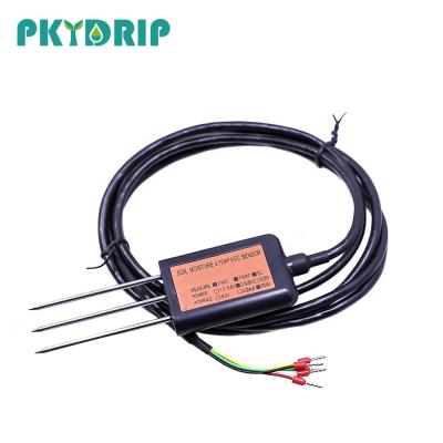 China Temperature Sensor Soil Sensor App Wifi Controller RS485 Soil Moisture NPK pH EC Sensor For Greenhouse Farm for sale