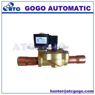 China Bi-flow Refrigeration Brass Two Way Solenoid Valve For Refrigeration HVAC for sale