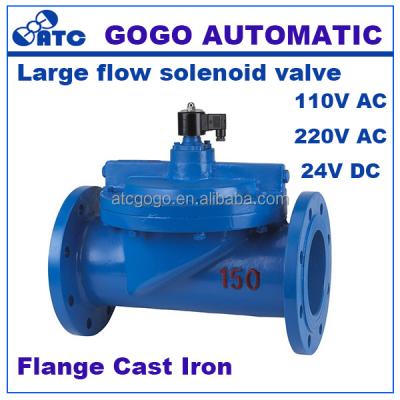 China DF-150F Large Diameter Casting Flow 6 Inch Large Water Solenoid Valve for sale