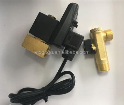 China 2 Way Water Solenoid Air Compressor Valve 1/2