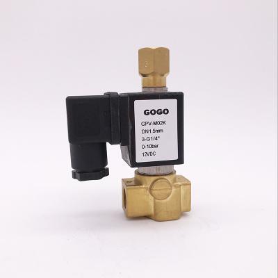 China Hotels 3 Way 24v Solenoid Valve For Water for sale