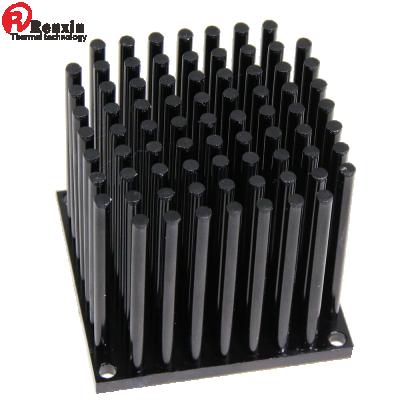 China Led Lighting Heatsink Black Anodized Aluminum Pin Fin Heatsink 50*50mm for sale