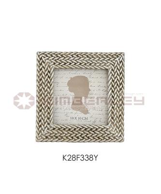 China MODERN BRAIDED ROPE LIKE POLY RESIN PICTURE FRAME for sale