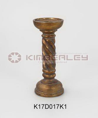 China Rustic HAND CRAFT RESIN TWIST CANDLE HOLDER CREATIVE DESIGN for sale