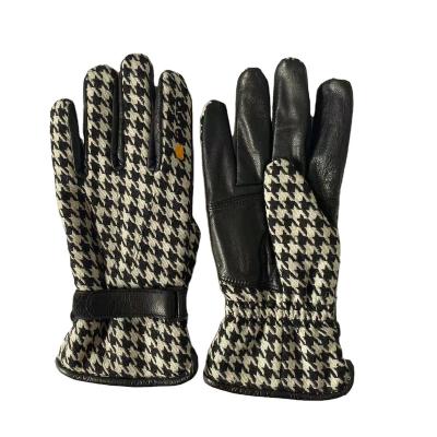 China Men Waterproof Cycling Gloves Motorcycle Riding Racing Leather Gloves Goat Leather Driving Gloves For Heavy Duty Truck Driving for sale