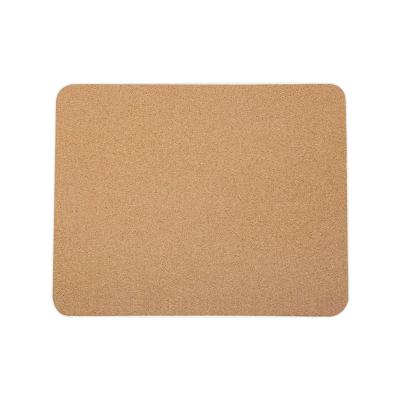 China Cork texture is fresh and natural shape degradable empty wooden mousepad mousepad desk mat custom for sale