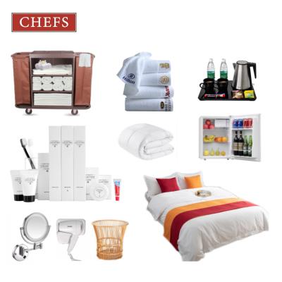 China Hotel Amenity Luxury Hotel Bedrooms 5 Star Hotel Equipment Supplier for sale