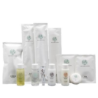 China five star luxury disposable hotel amenities hotel amenities hotel amenities include Dental Shower Gel Shampoo Kit for sale