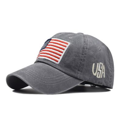 China COMMON Tactical Military Hat Cotton Army Baseball Cap Unisex USA Hip Hop American Flag Dad Embroidered Sports Hats for sale