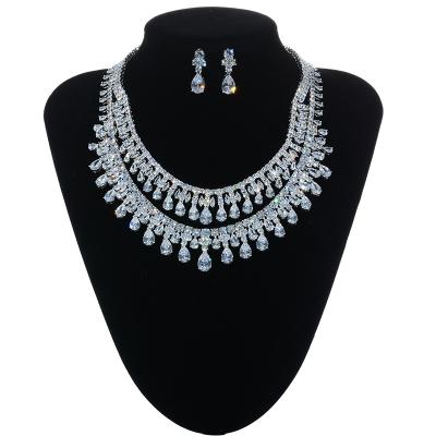 China BOHEMIA Zircon Wedding Bridal Jewelry Sets Jewelry Set Accessories Women Jewelry Set Earrings for sale