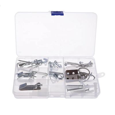 China Retail Industry Image 57pcs Pendant Kit Heavy Duty Metal Hardware, D-ring Hooks, Wire, Screws, Picture Frames Wall Mount Anchors, Art, Mirror for sale