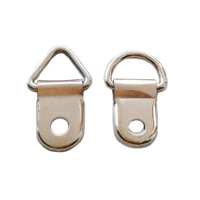 China Retail Industry Hanger Hooks 100pcs D Ring Hanging Picture Frame Strap Oil Painting Mirror Hanger with 100 Screws for sale