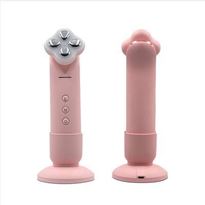 China Pore ​​Product EMS RF LED Shrink Beauty 5 Color Led Photon Light Therapy Face Massager Hot Cold Electric Beauty Tools for sale