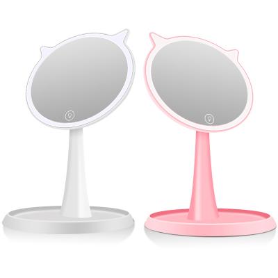 China 10x Magnification Lighted Makeup Mirror With Light Led Mirror Makeup Table Led Makeup Mirror for sale