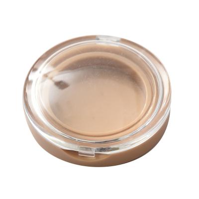 China Recycled Materials Wholesale Blusher Packaging Container Round Pressed Compact Empty Eyeshadow Palette for sale