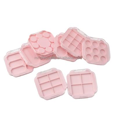 China Recycled Materials Pressed Blusher Make-Up Packaging Case Plastic Empty Palette Packaging for sale