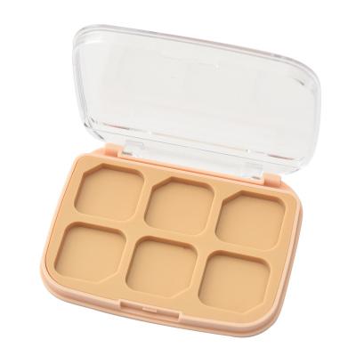 China Recycled Materials Private label custom logo colorful makeup empty eyeshadow palette box container for sale