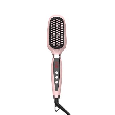 China Compact Ion Hair Straightening Brush Best Professional Hair Straightening Brush for sale