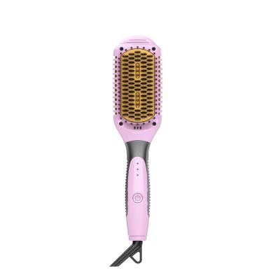 China Compact Anion Straight Hair Brush Hot Air Brush Most Popular Straight Brush for sale