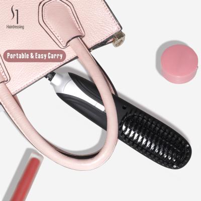 China Wholesale Price Compact Hair Straightener Hair Tools Portable Passionate Styling Styling Straight And Curly Brush for sale