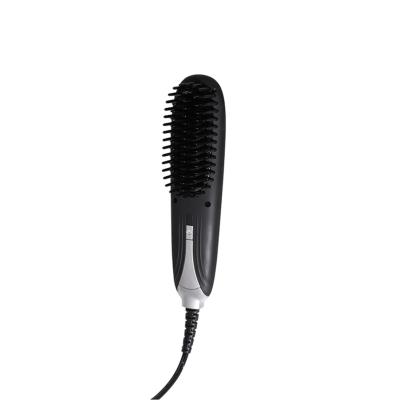 China New Compact Hair Straightener Mini Size Battery Charging Comb Straight Beard Brush for sale