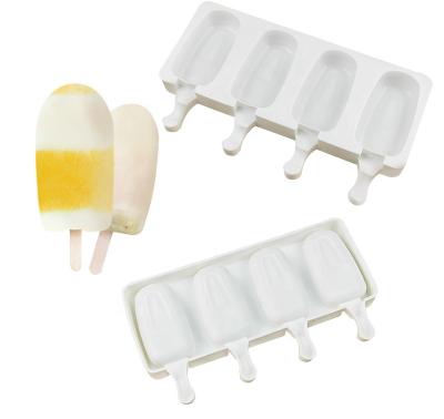 China Viable Ice Cream Mousse Cake Silicone Mold Stainless Steel Popsicle Ice Cream Mold for sale