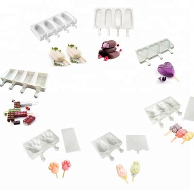 China Dongguan factory cute diy ice cream popsicle mold various silicone viable wholesale ice cream mold for sale