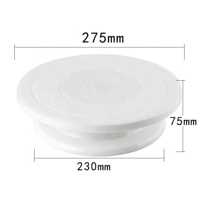 China Wholesale Stocked Plastic Cake Turntable Rotating Rack Decorating Cake Rotating Turntable for sale