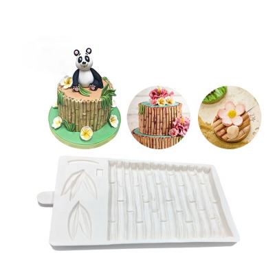 China Sustainable Hot Selling Bamboo Shape Fondant Mold Silicone Cake Chocolate Decorating Tools for sale