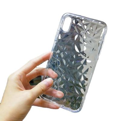 China Best Selling Anti-drop Items Mobile Phone Shell Clear Transparent Tpu Diamond Phone Case For iPhone Xs Case for sale