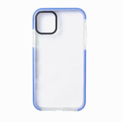 China Anti-fall Dual Color Changing Silicone TPU Phone Cover Clear Silicone VS TPU Cell Phone Case for sale