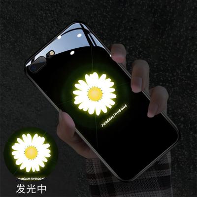 China Simple and elegant shockproof design calls flash light up cell incoming luminous glass accessories phone case 11promax for sale