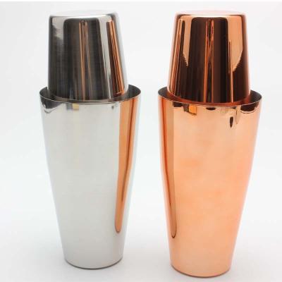 China Viable Wholesale Bar Ware Margarita Drink Mixer Stainless Steel Bar Cocktail Shaker Boston for sale