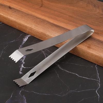 China Factory Direct Viable Ice Tongs Products Whiskey Stainless Steel Ice Cube Tongs for sale