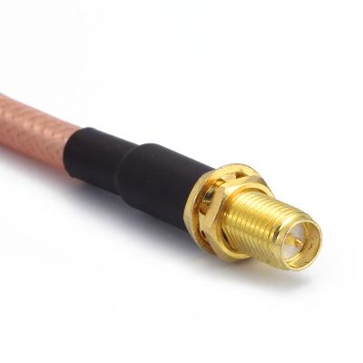 China Customized Utility Double Shield Rf Rg142 Cable Connector For College Lab SMAJK142 for sale