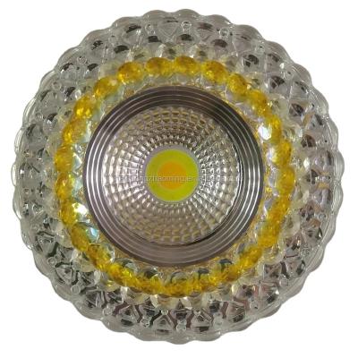 China Modern glass sport light doenlight RGB LED double color LED ceiling lamp D140mm 6W for sale