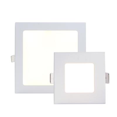 China Modern LED Panel Light Alum Body Square Recessed White Slim LED Panel Lamp 18W 24W 6500K Light 8inch 12inch Ceiling Lamp for sale