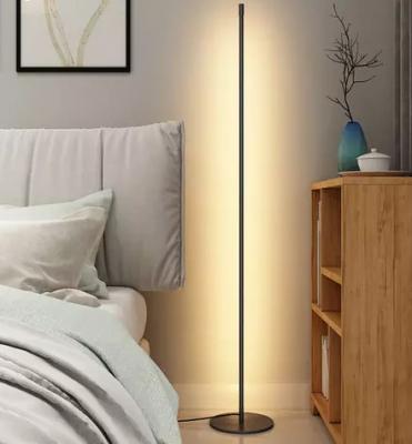 China Modern Modern Aluminum Floor Lamps Led Bracket Smart Lamp RGB Led Floor Lamp With Remote Control Base RGB Wooden Color Hot Selling Online for sale