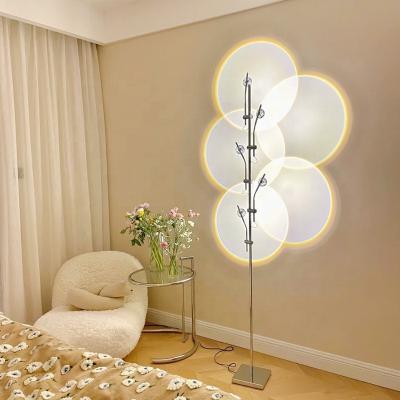 China Five-headed minimalist floor lamp modern living room atmosphere bedroom floor lamp projection floor lamp sunset and shade floor lamp for sale