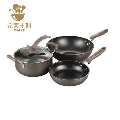 China Wholesale custom hot sale viable non stick pot sets cookware set non stick cooking pot non stick cook ware for sale