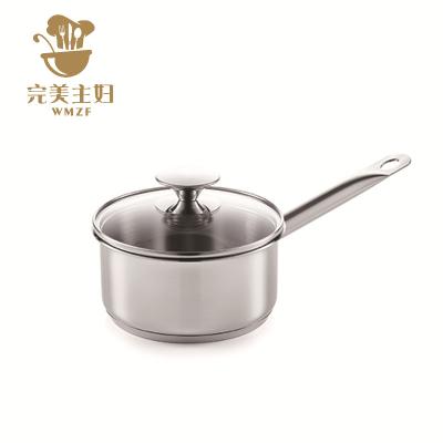 China Hot Selling Stainless Steel Customized Wholesale Customized Multifunctional Small Pot Kitchen Soup Pot Cookware Viable Mini for sale